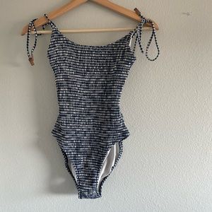 cute blue plaid one piece